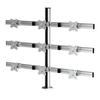 Aliver AL930 Triple-Layer 9-Monitor Grommet Desk Mount