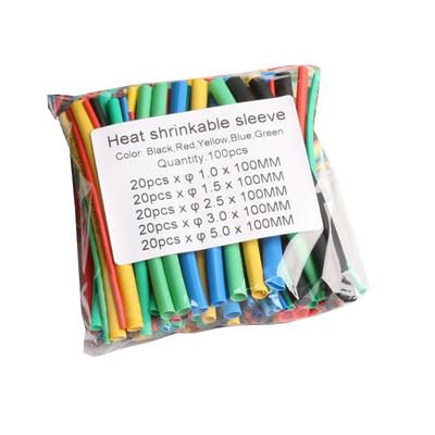 100 Stück/Set Schrumpfschlauch-Set, Isolierschlauch, Schrumpffolie für Drähte, Reparaturen, Löten, Kfz-Verkabelung