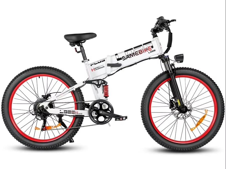E-Bike LO26 PLUS E-Bike 1000W Motor 48V15AH Akku Hydraulische Bremsen Faltbares Elektrofahrrad 26-Zoll Fat Tire All Terrain Elektrofahrrad