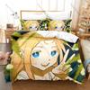 Mystery Anime Bedding Set, Duvet Cover + 2 Pillowcases, Summer Time Rendering Design Comfortable Home Supplies