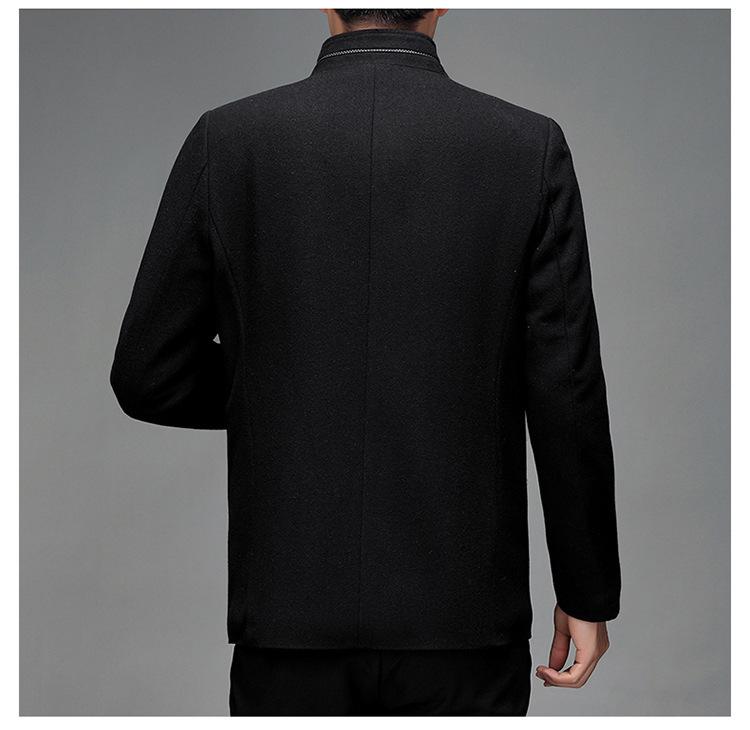 Men's Autumn/Winter Wool Coat 2025: Business Casual Jacket for All Ages