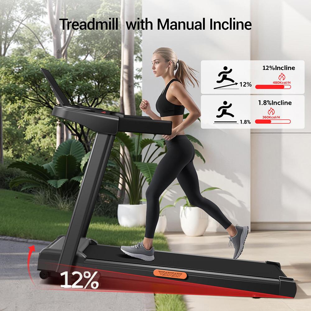 ROBORE SF10 Foldable Quiet Treadmill Black