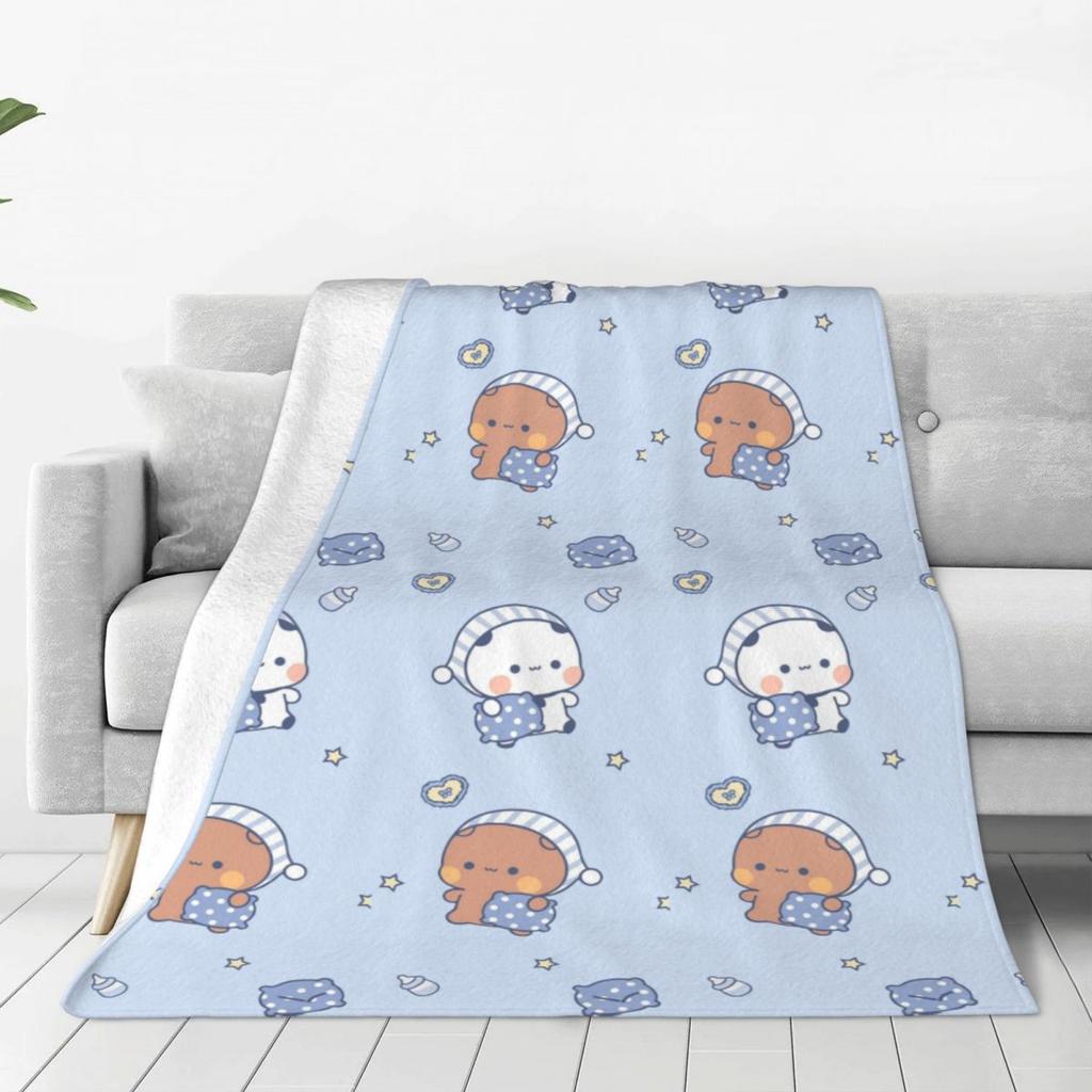 Custom Cute Dudu Blankets Warm Flannel Throw Blanket For Bedding Couch Quilt
