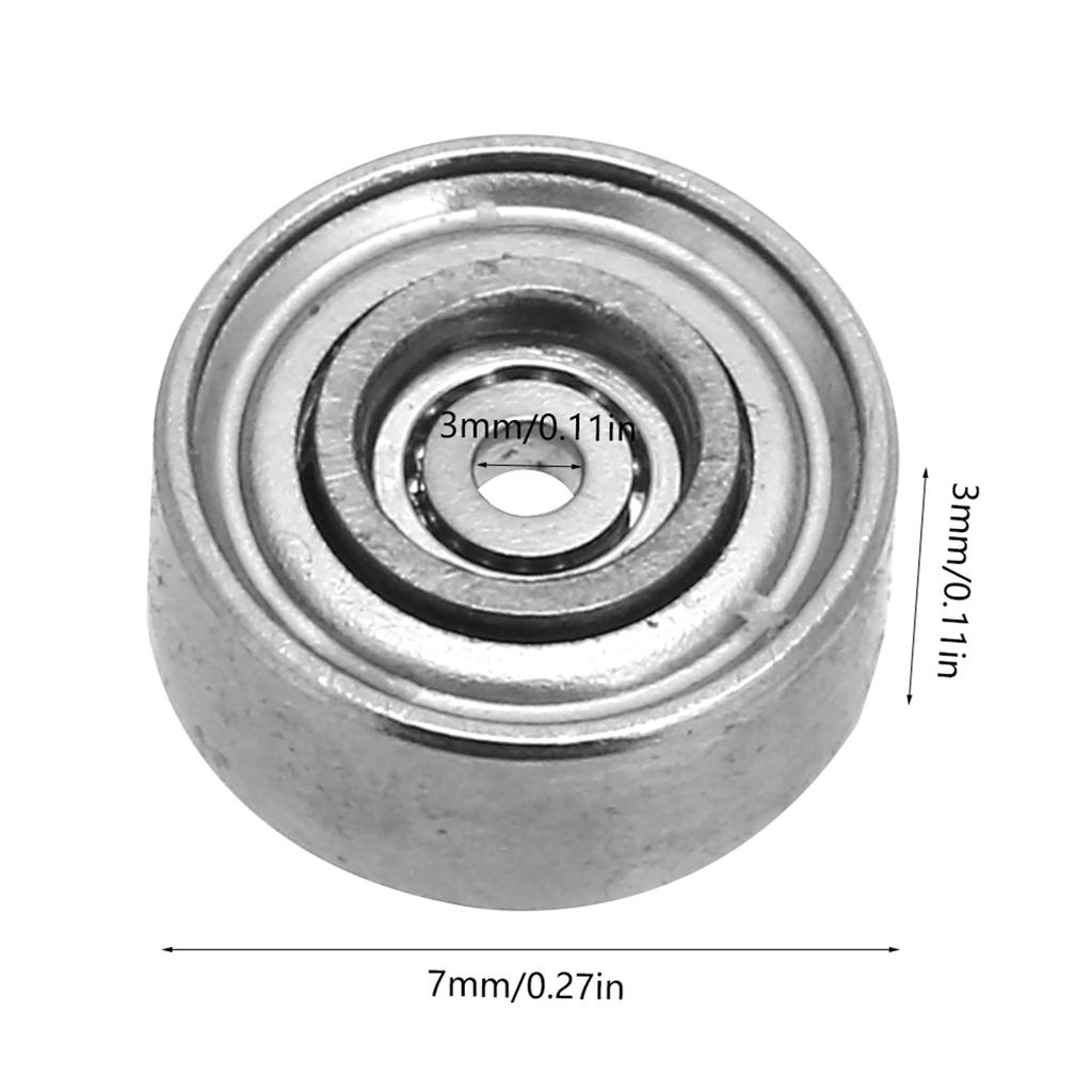 10 Stück Rillenkugellager Metallabgeschirmtes Lager (683 ZZ 3x7x3mm)