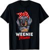 SALE Weenie Mama Funny Dachshund Lover Weiner Dog Gift T-Shirt for Women Graphic Unisex T-Shirt