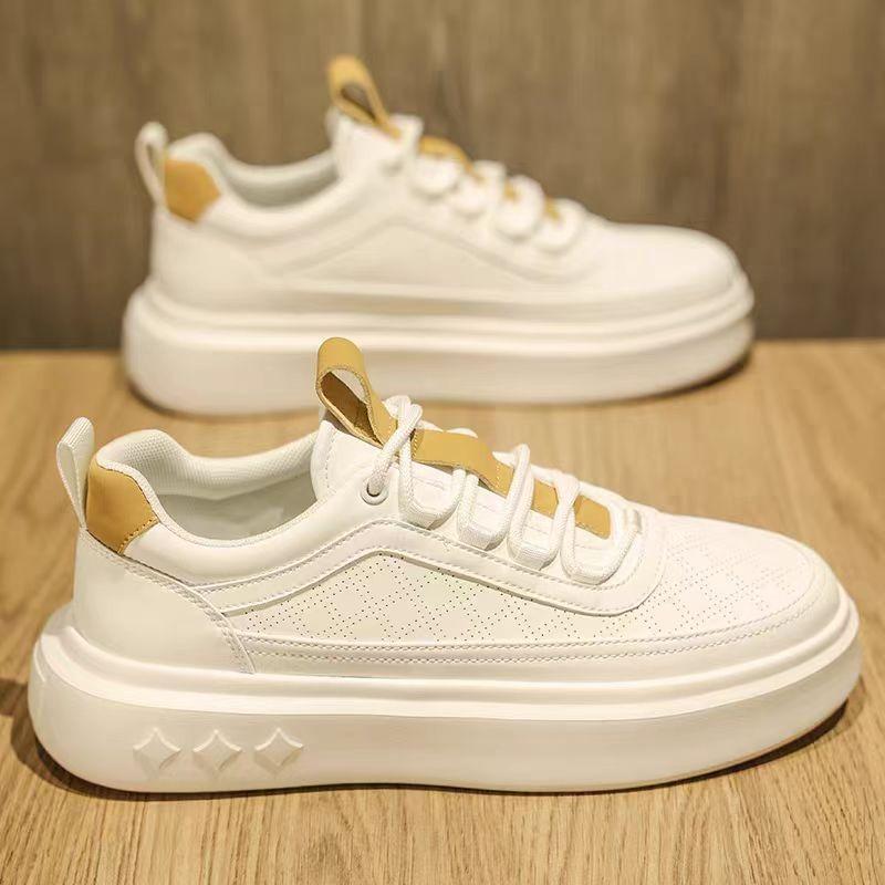 Herren Board Schuhe Frühling und Sommer neue trendige Sport- und Freizeitschuhe Herren vielseitige dicksohlige erhöhende weiße Schuhe trendige Schuhe