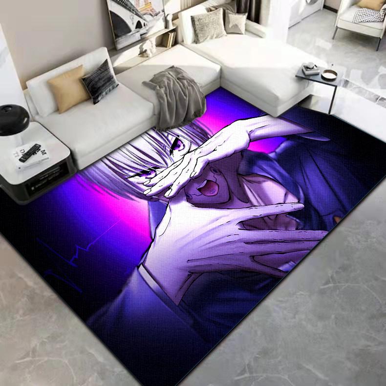 Jujutsu Kaisen 3D kreslený anime oblastní koberec Obývací pokoj Ložnice podložka na podlahu Kuchyň Protiskluzová matná podložka Koberec do dětského pokoje