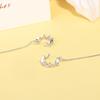 Wave Zircon Ear Line Ear Clip Ideal For Women Girl Chain Design Sweet Versatile Jewellery Gift High Quality Durable Material