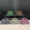 Personalized leopard print small bag women's 2025 new Korean version of fashion niche design clothes modeling crossbody small square bag