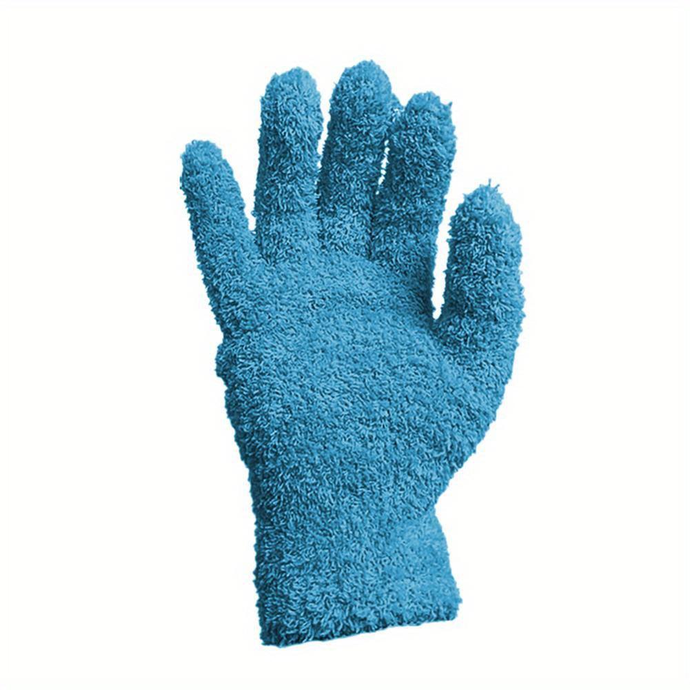 1Pc Microfiber Cleaning Gloves Car Detailing Dust Removal Wash Gloves Coral Velvet Knitted Super Soft Housework Absorbent Gloves