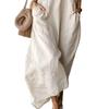 Summer Maxi Dress for Neck Flowy Long Women Loose V Dress Casual Short