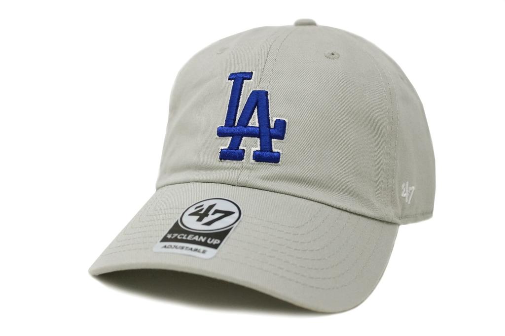 47 Brand 47 Clean Up Los Angeles Dodgers Cap, Gray 2
