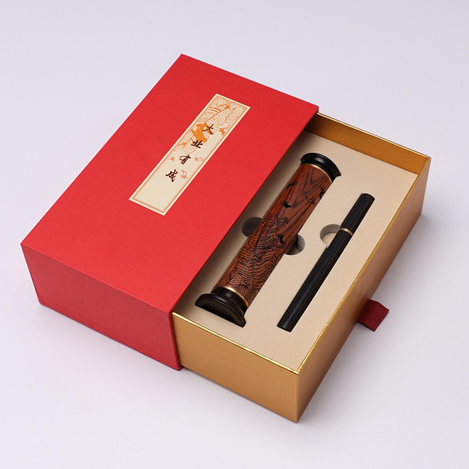 Luxury 3D Aroma Diffuser Gift Set: Red Rosewood, Red Sandalwood, Purple Sandalwood Incense Stick Holder and Burner