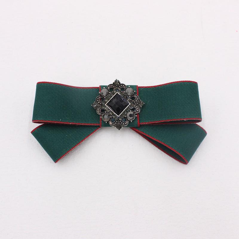 Starry Cat Bow Tie Collar with Flower Accent for Men, Rhinestone Design S263
