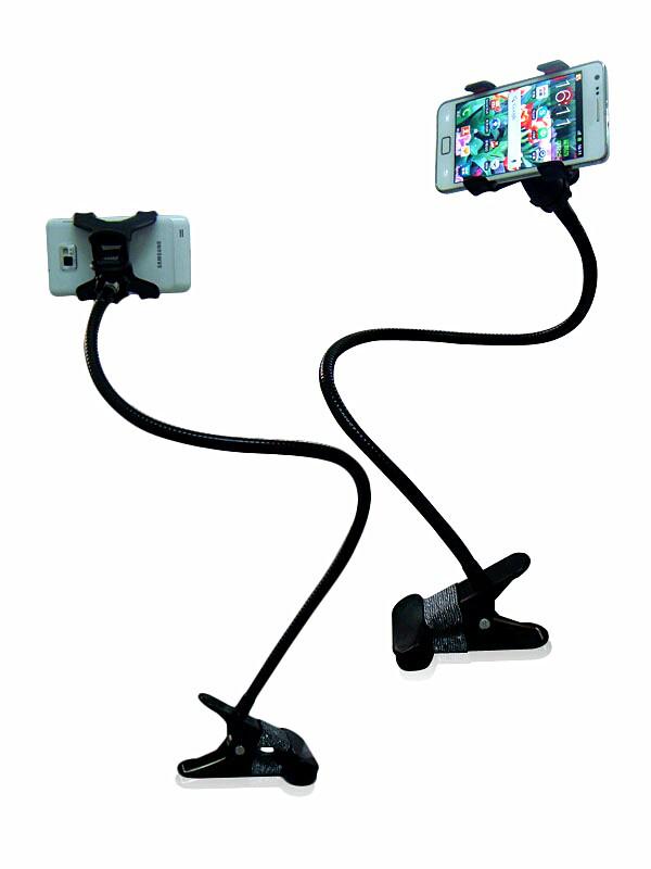 Adjustable 360° Rotating Metal Phone Holder for Bedside