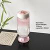 Pink Mountain View Glass Cup High Value Cocktail Tea Juice Bubble Creative Water Bottle