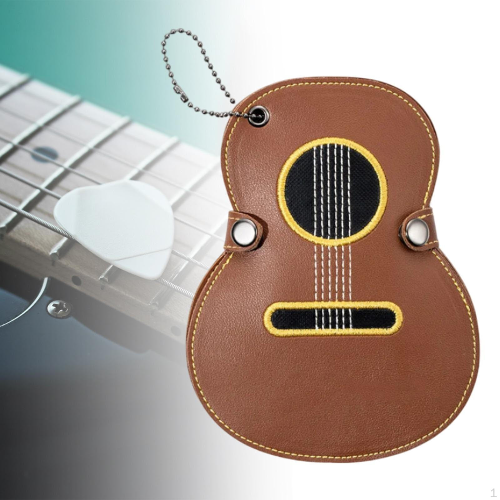 

Чехол для медиатора, для хранения гитаристов коричневый