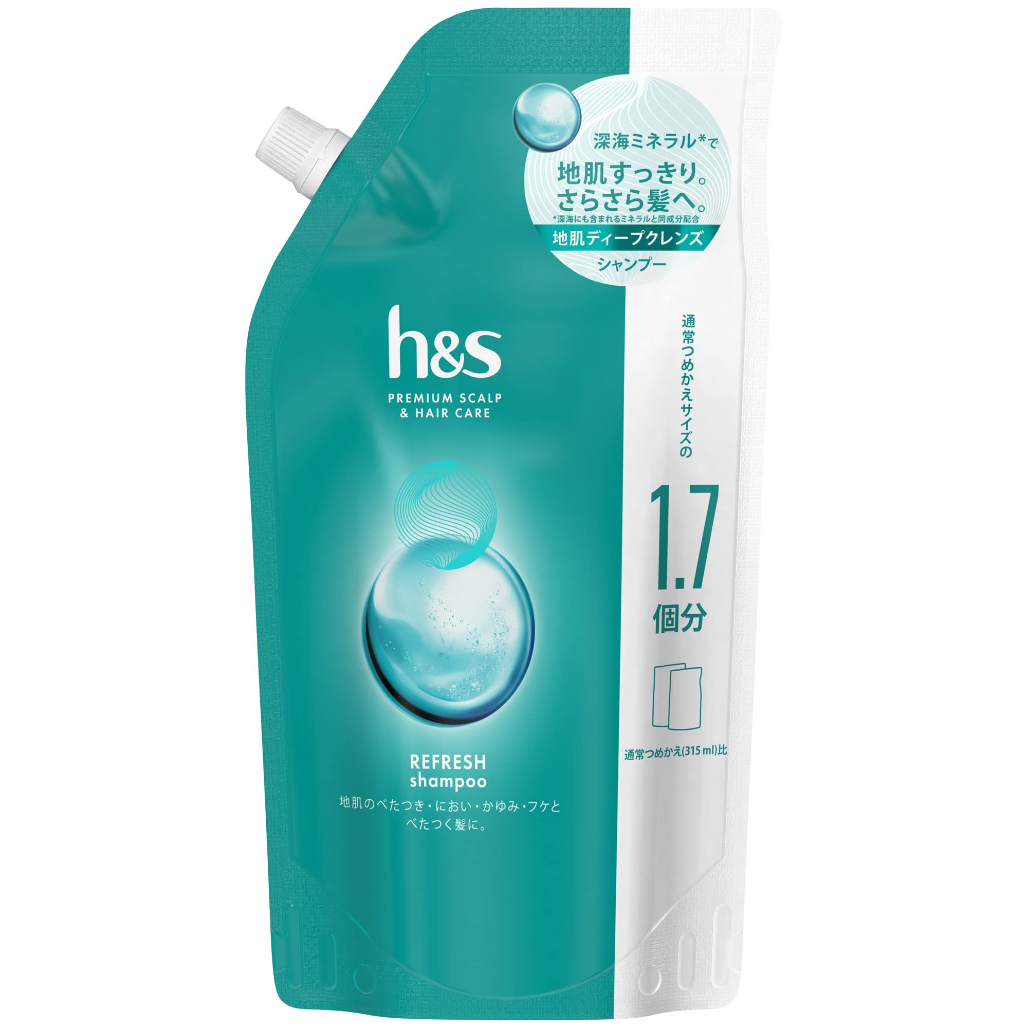

Refresh Shampoo Extra 550mL h&s Refill, Large, синий