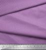 Soimoi Purple Poly Crepe Fabric Diagonal Stripe & Dots Print Fabric by the Metre 42 Inch