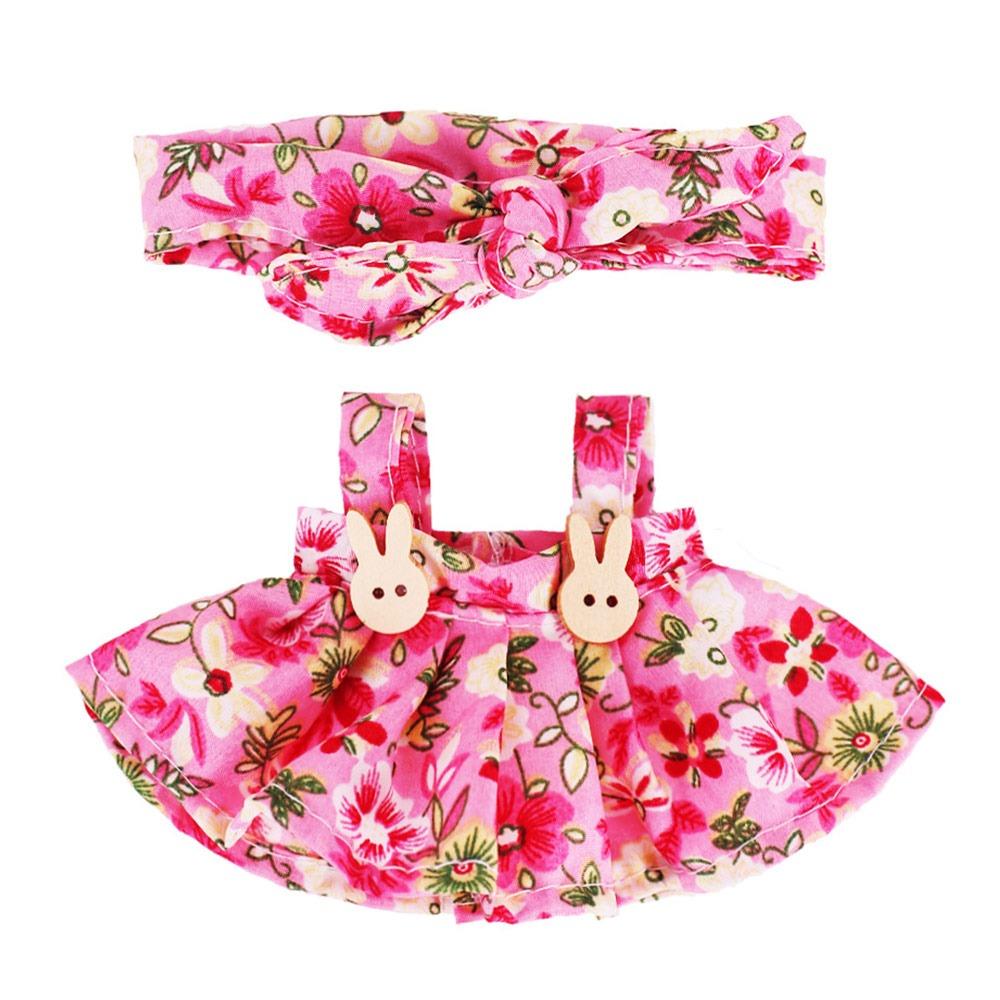 

for 17Cm Plush Doll For Clothes Accessories Pants Skirts Cute Overall Doll Suspender Dress Holiday Gifts