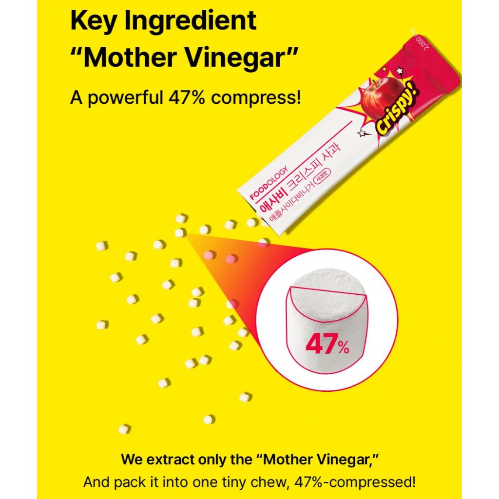 FOODOLOGY Elma Sirkesi Çıtır Şeker 3 Çeşit