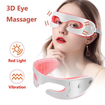 Durable And Safe Visual 3D Eye Massager Red Light Relieve Eye Dry Fatigue Vibration Massage Eye Skin Tightness Beauty Device Remove Dark Circles