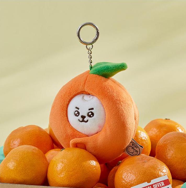 BT21 Baby Orange Party Mini Toy Keyring Set – 6 Characters