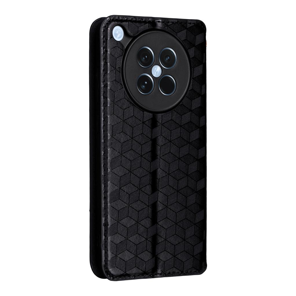 For Oppo Find X8s 5G Case Wallet Rhombus Imprinted Leather Phone Cover