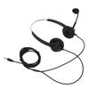 Telephone Headset Noise Reduction 3.5mm Straight Head Customer Service Headphone with Mic for VOIP Phones Call Center