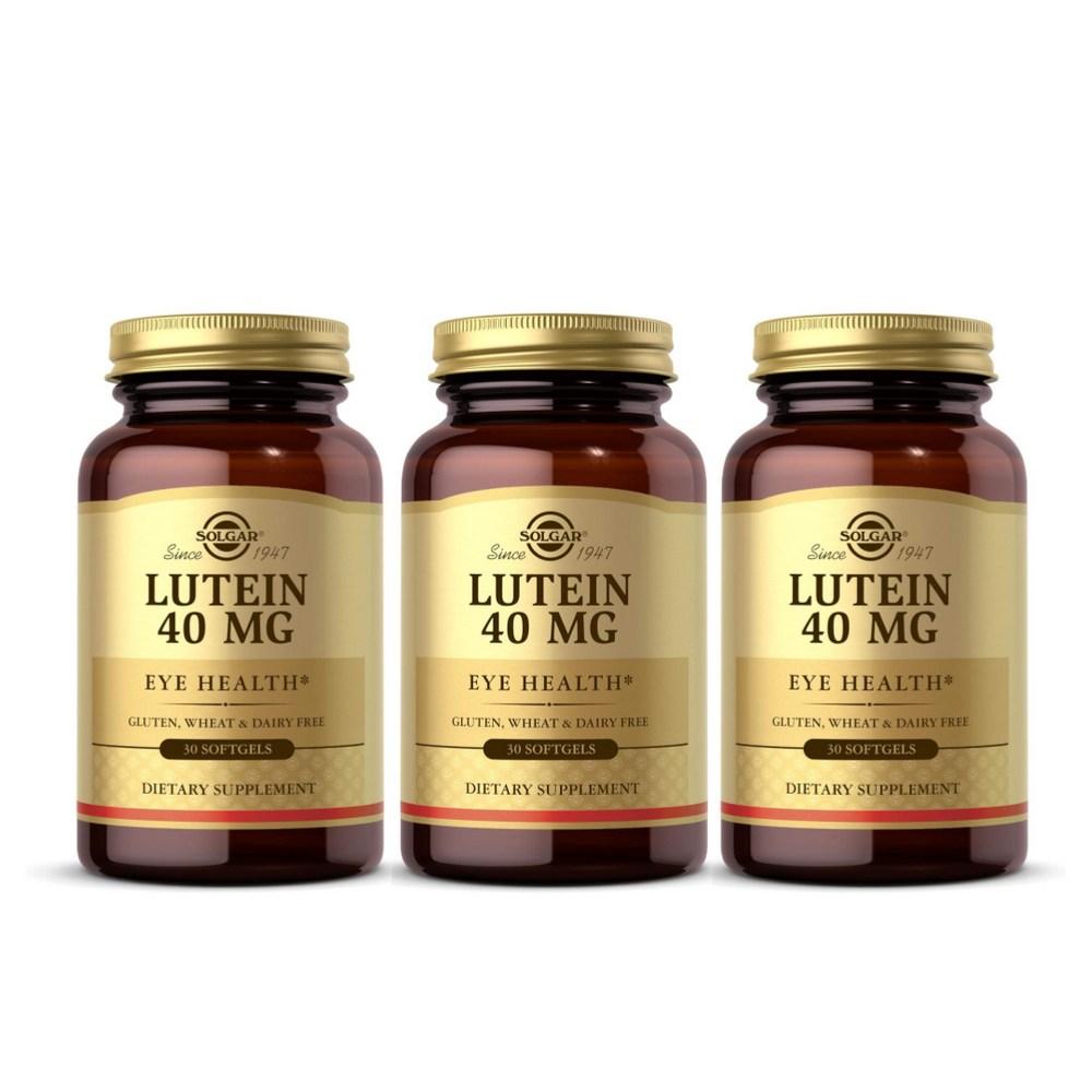 Solgar Lutein 40mg Softgels 30 Tablets (3 pcs)