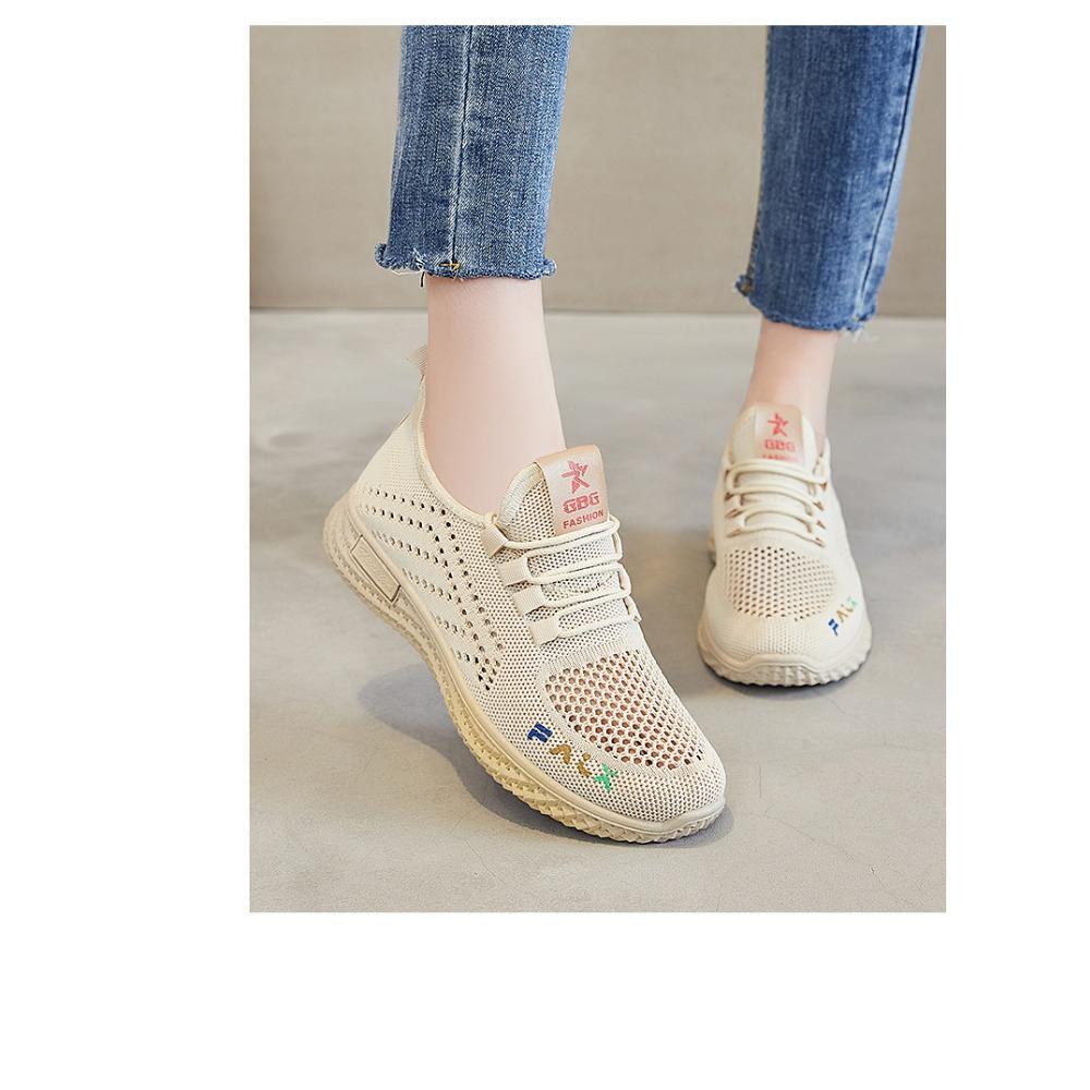 JMXD Shoes Women Summer Flyknit Sneakers Breathable Casual Sports Shoes Women Wholesale Lightweight Comfy Trendy Fashion Walking Running