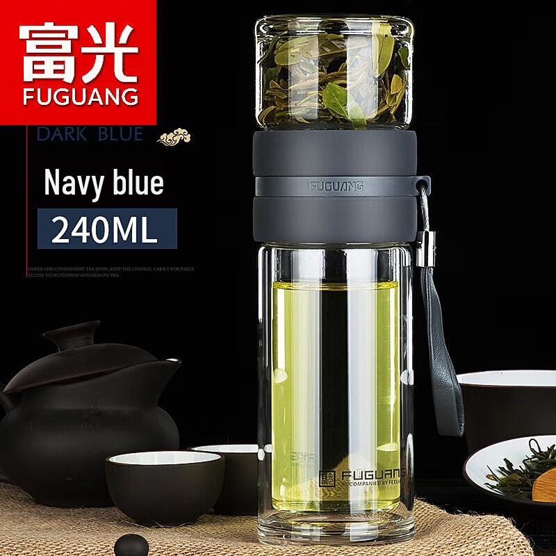 Fuguang Portable Tea Separation Glass Infuser Bottle