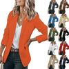 European & American Fashion 2025 Solid Color Long Sleeve Suit Jacket for Spring/Autumn