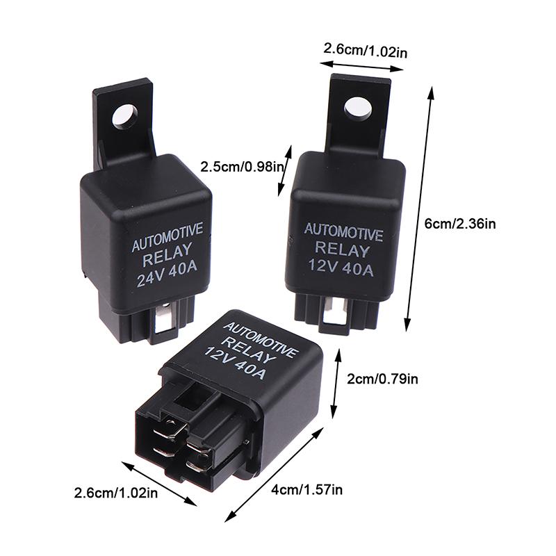 1Pc Car Relay 12V 24V 40A 40 AMP Car Automotive Van Boat Bike 4 Pin SPST Alarm Relay Auto Replacement Parts