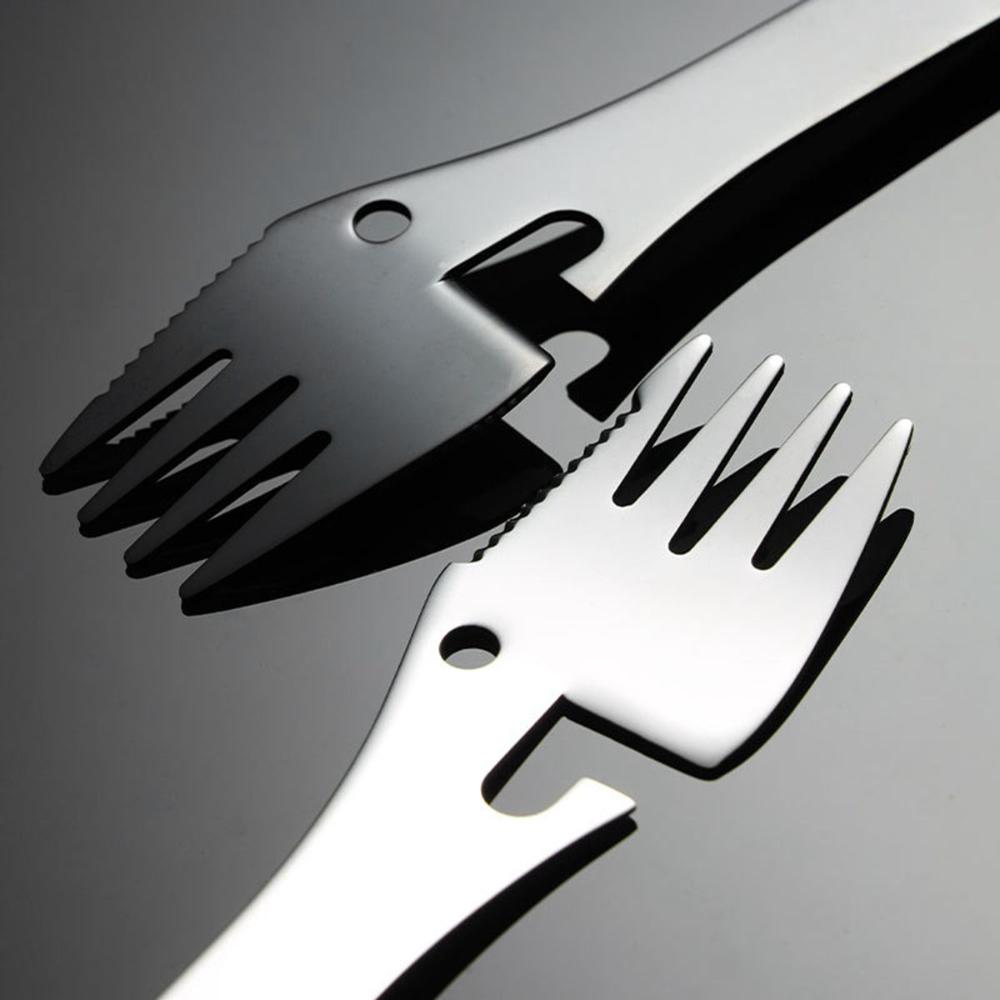 Picnic Hiking Outdoor Can Opener Portable Multifunctional Tableware Spoon Spork Fork