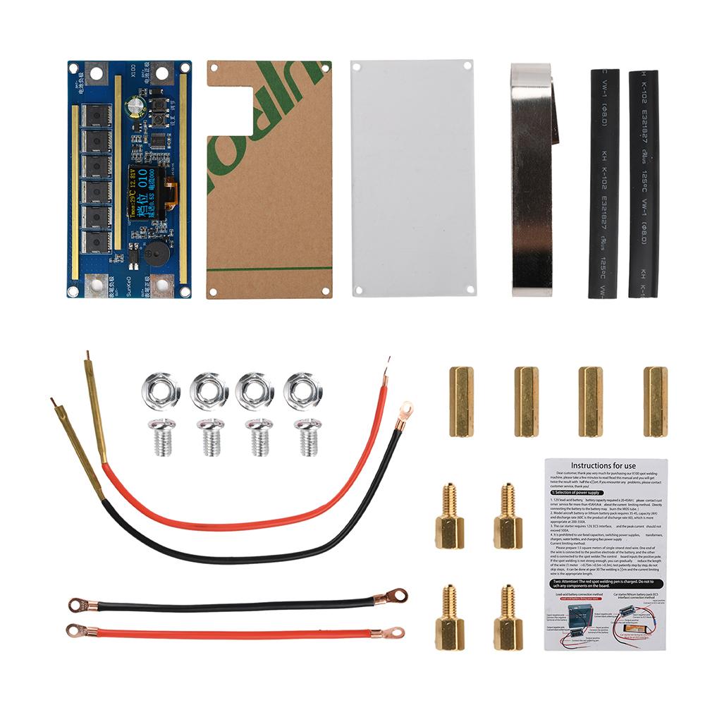 12V Lithium Battery Spot Welders Control Board 6 MOS Transistors Motherboard 100 Gears Adjustable Portable Spot Welding Machine