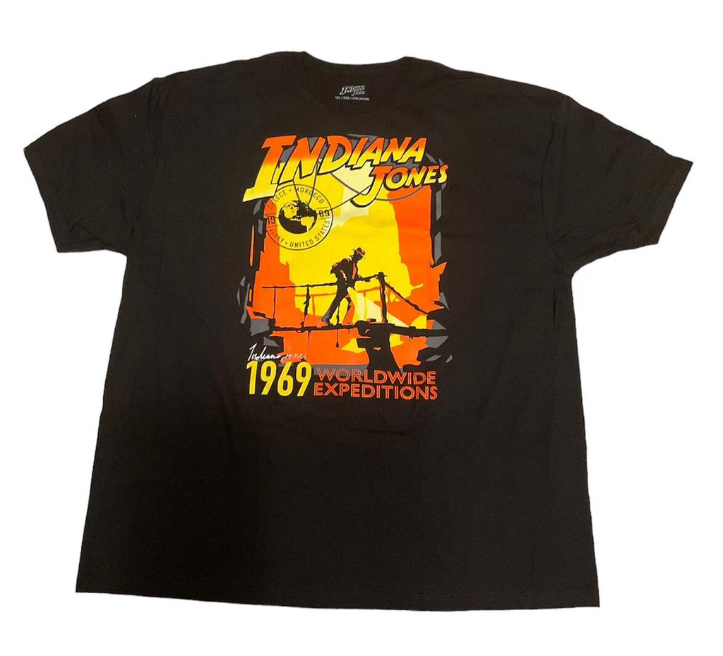 NWT Indiana Jones TShirt Worldwide Expedition 1969 Mens 3XL