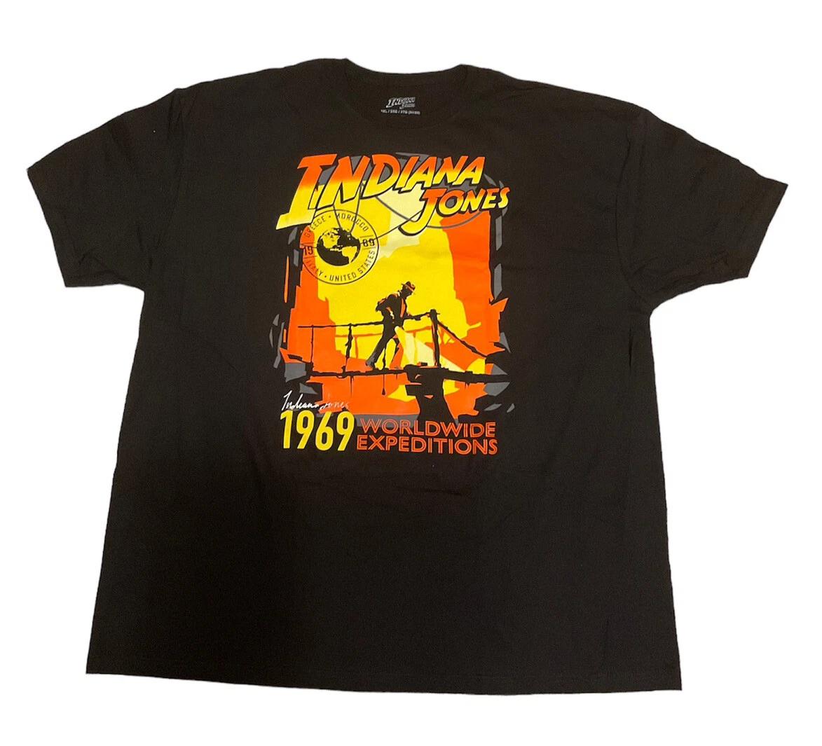 

NWT Indiana Jones Worldwide Expedition 1969 T Shirt Adult S L