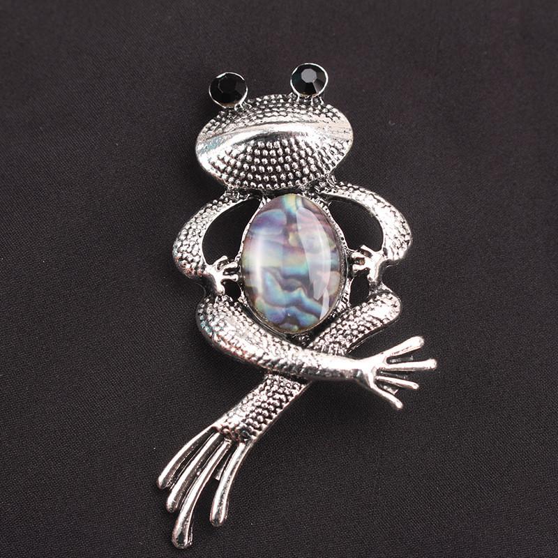 Frog Brooch Pin Fashion Animal Alloy Decorative Jewelry For Women Men