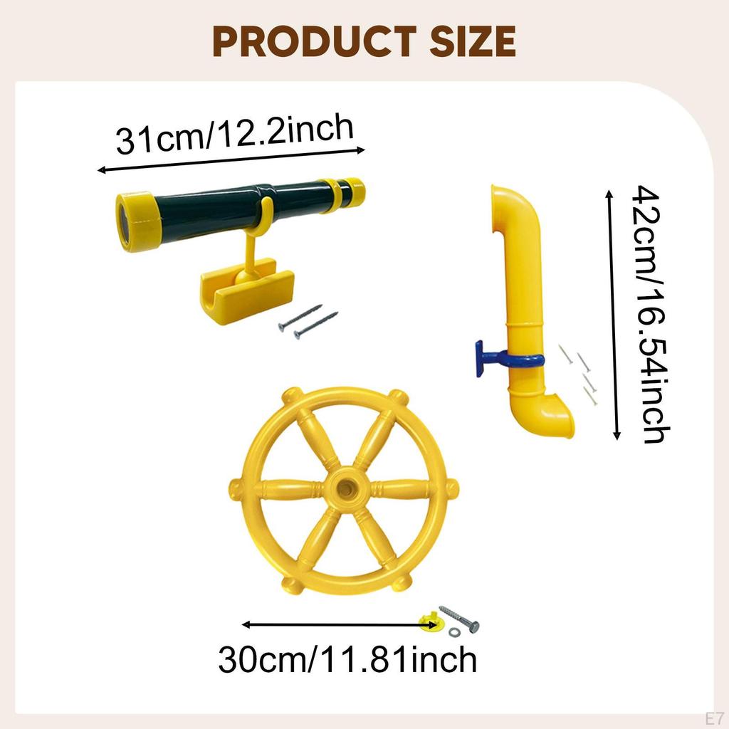 1 Piece Telescope Toy Playground Accessories Kids Pretend Educational Learning Realistic