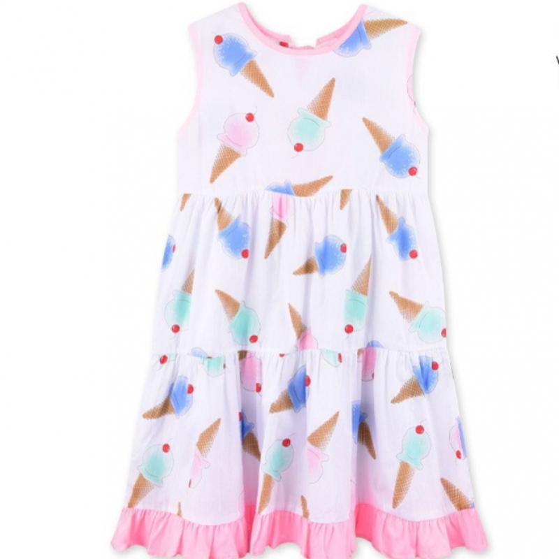 Lilyputty Color Cone Dress  White 