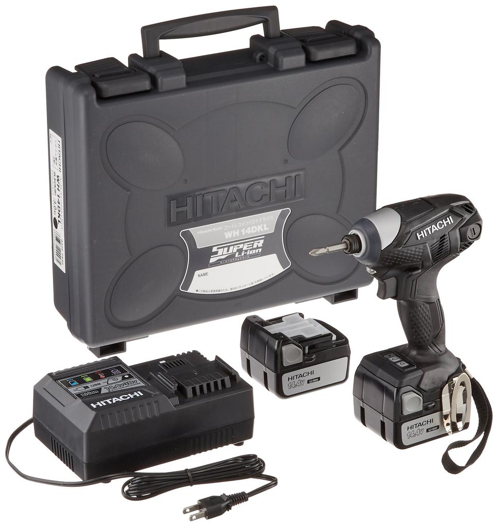 Parafusadeira de impacto sem fio HiKOKI WH14DKL(2LSCK)(B)