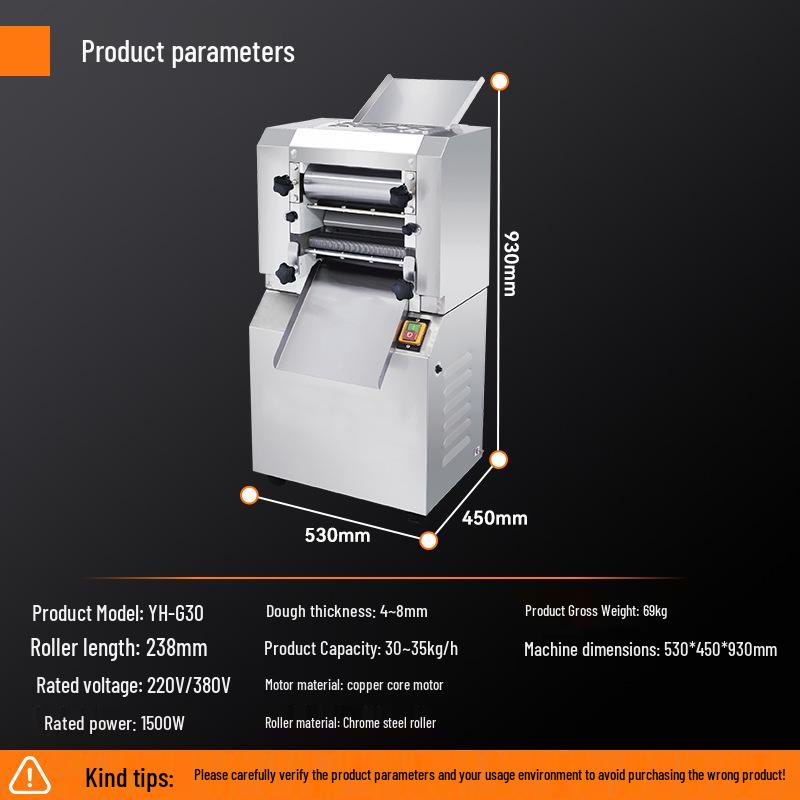 Kelaiheng Automatic Commercial Noodle Maker and Dough Press Machine for School and Canteen