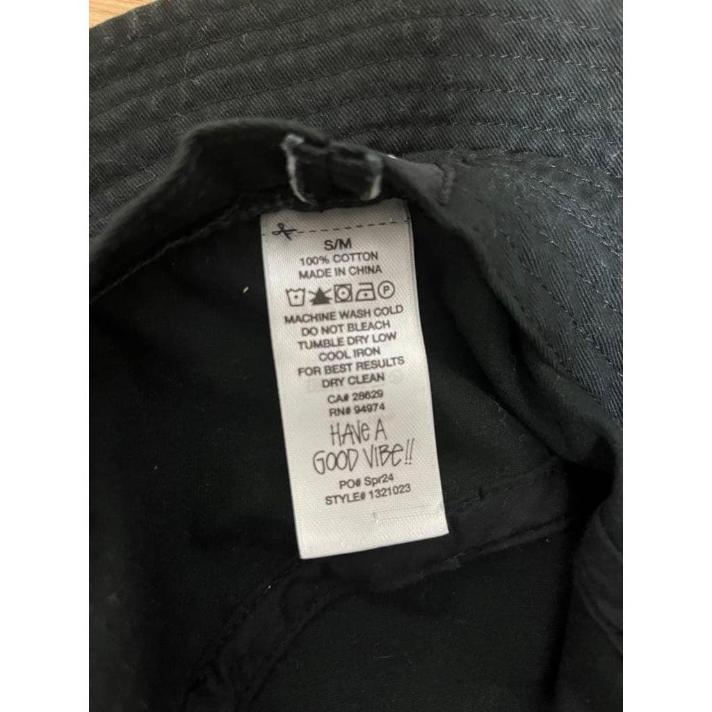 Used Stussy bucket hat black s/m