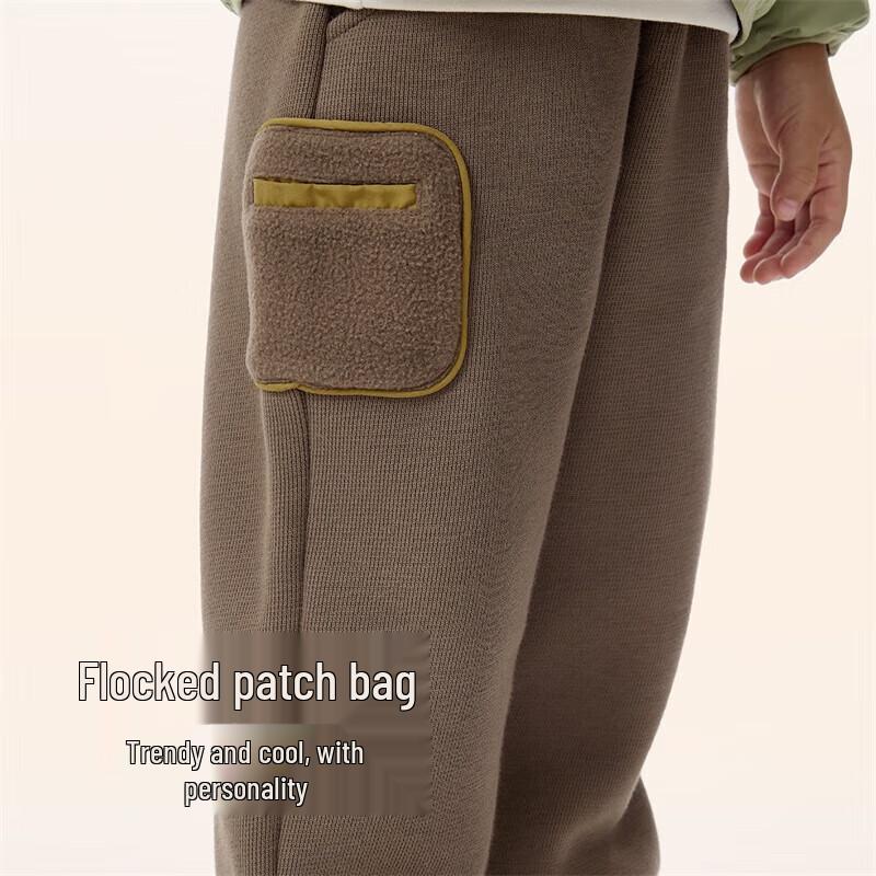YeeHoo Boys' Fleece-Lined Winter Casual Trousers
