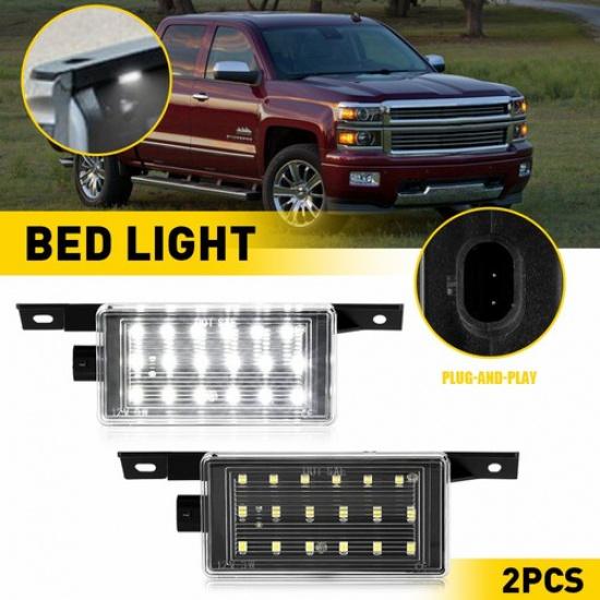 2x Bed Cargo LED Light Left+Right For 2014- GMC Sierra Chevy Silverado EOA