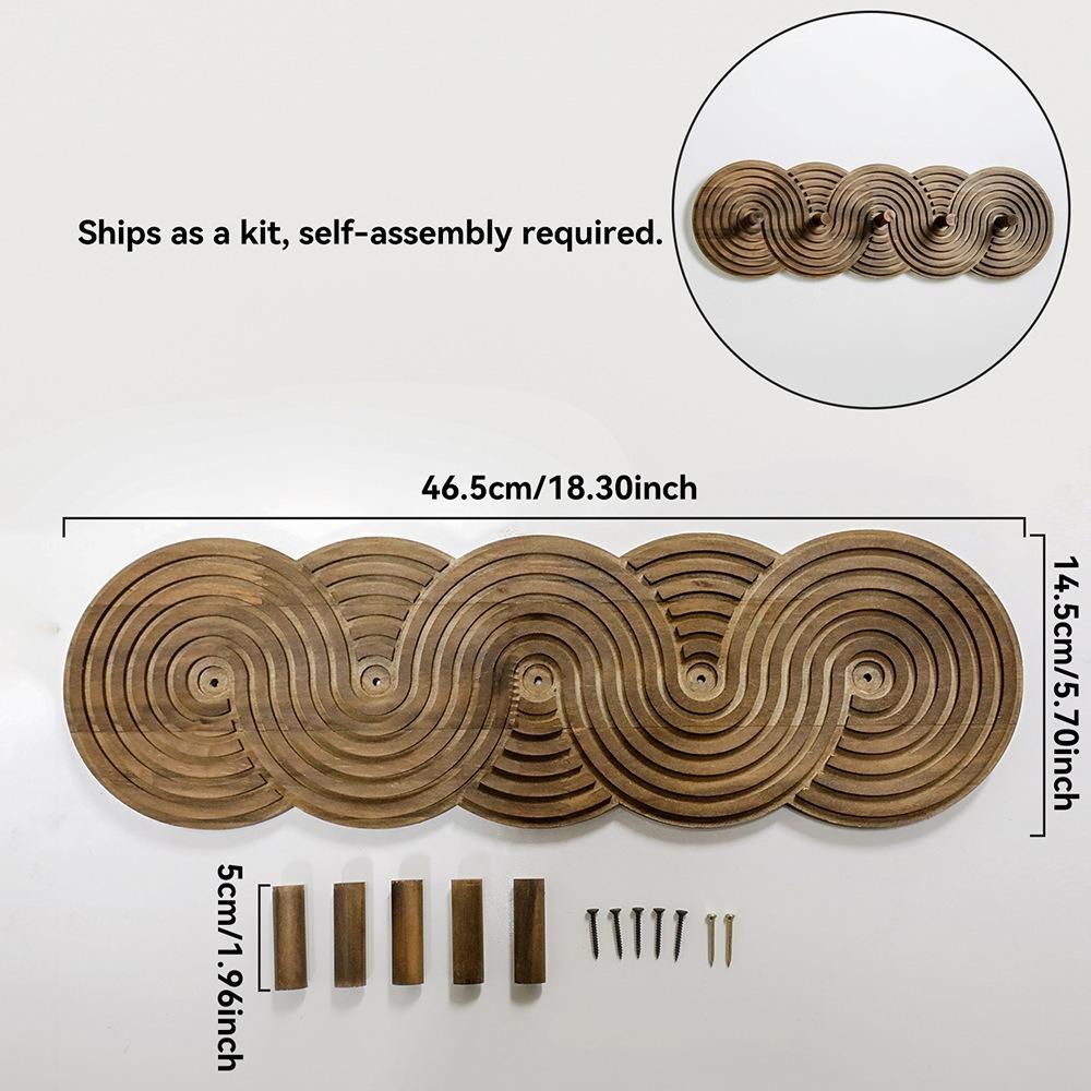 Bohemian Style Wall-Mounted Organizer Modern Entryway Organizer Key Storage Rack  Interior Decor