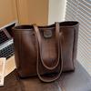 PU Tote Bag with Top Handle Large Capacity Fashion Everyday Shoulder Bag