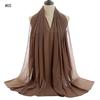Good Stitching Muslim Chiffon Hijabs for Women Solid Chiffon Shawl Scarf Head Wraps Foulard Femme Hijab Scarves Muslim Turban