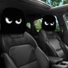 Headrest Covers For Cars 2 Pieces Funny Halloween Head Rest Covers With Big Eyes Seasonal Decor For Fall Holiday Trip Travel
